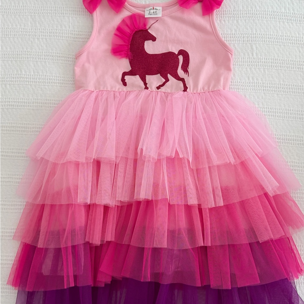 LIKE NEW!!! Pink Unicorn Tutu Dress for Kids